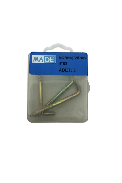AKBELLİ GROUP MADE L Korniş Montaj Vidası 4*60