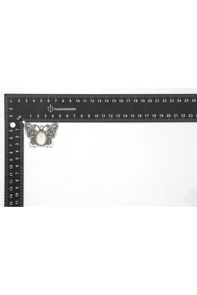 ETAMİN KANAVİÇE TAŞ İŞLEME KOLYE ÇERCEVESİ KOLYE UCU (5 ADET) - 4