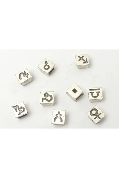 3X6 MM BURÇLAR- GEZEGENLER- MİTOLOJİK DESENLİ KARE BİLEKLİK KÖPRÜ APARATI (100 GRAM) - 2