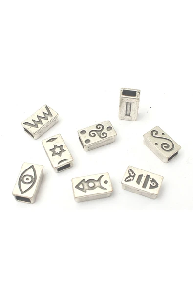 3X6 MM BURÇLAR- GEZEGENLER- MİTOLOJİK DESENLİ DİKDÖRTGEN BİLEKLİK KÖPRÜ APARATI (100 GRAM)