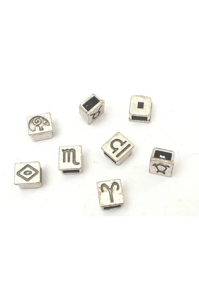 3X6 MM BURÇLAR- GEZEGENLER- MİTOLOJİK DESENLİ KARE BİLEKLİK KÖPRÜ APARATI (100 GRAM)