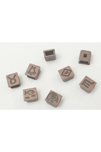 3X6 MM BURÇLAR- GEZEGENLER- MİTOLOJİK DESENLİ KARE BİLEKLİK KÖPRÜ APARATI (100 GRAM) - 5