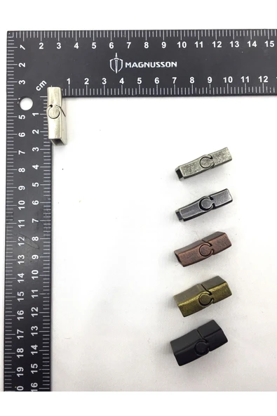 5x15 MM DERİ BİLEKLİK KİLİTİ MIKNATISLI KİLİT (10 ADET) - 10