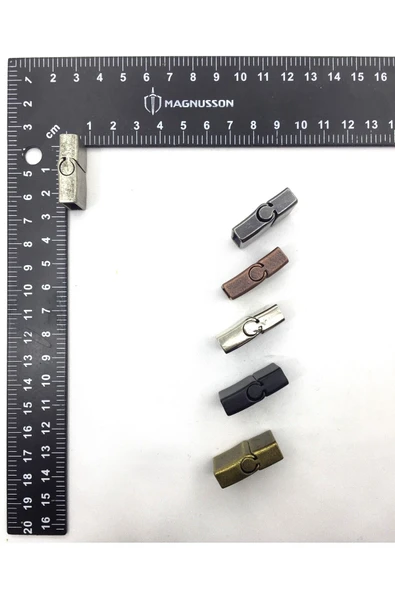 5x15 MM DERİ BİLEKLİK KİLİTİ MIKNATISLI KİLİT (40 ADET) - Resim 6