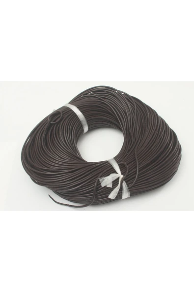 Deri Kordon 3 Mm Yuvarlak Hakiki Deri (2 METRE) - 8