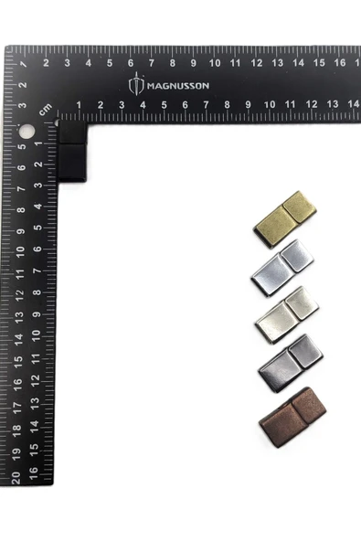 6x12 MM DERİ BİLEKLİK KİLİTİ MIKNATISLI KİLİT (10 ADET) - Resim 5