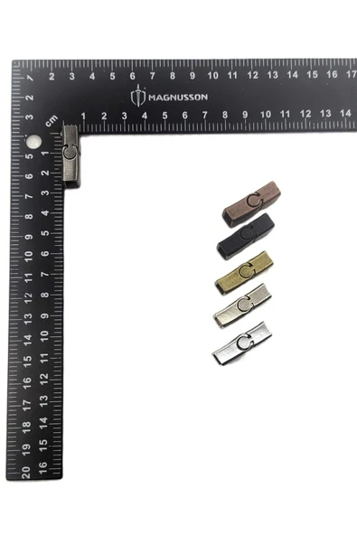 6x12 MM DERİ BİLEKLİK KİLİTİ MIKNATISLI KİLİT (20 ADET) - Resim 2