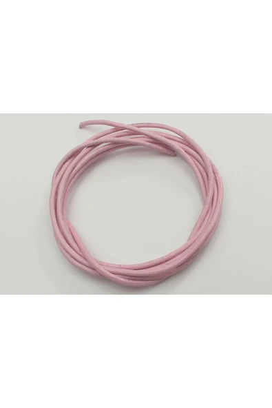 5 Mm Yuvarlak Deri Kordon Hakiki Kösele Deri (2 METRE) - 2