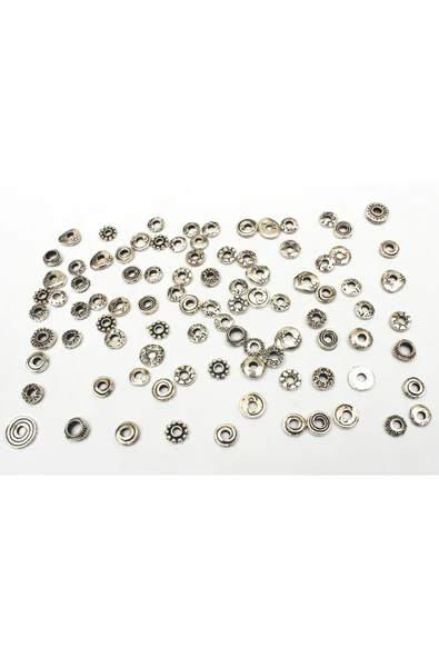 2 mm KALINLIKTA DÖKÜM KARIŞIK MODEL ARA RONDELA (100 GRAM) - 3