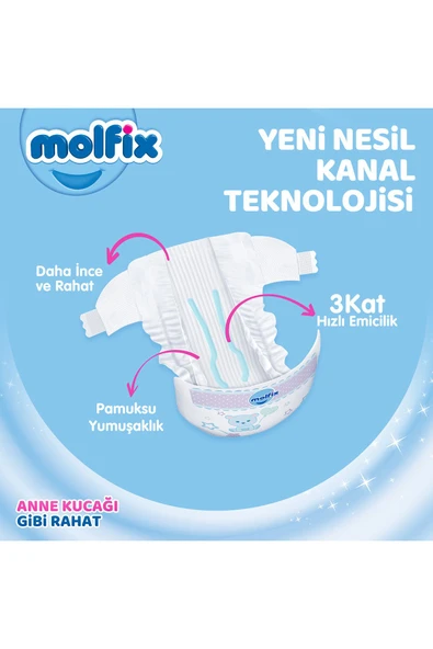 Molfix Bebek Bezi 5 Beden Junior Hiper Ekonomi Paketi 156 Adet - 4