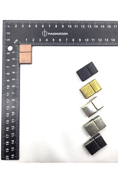 5x15 MM DERİ BİLEKLİK KİLİTİ MIKNATISLI KİLİT (5 ADET) - Resim 5