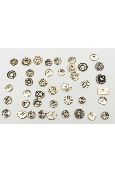 2 mm KALINLIKTA DÖKÜM KARIŞIK MODEL ARA RONDELA (100 GRAM) - 2