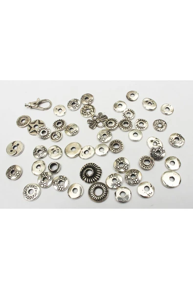 2 mm KALINLIKTA DÖKÜM KARIŞIK MODEL ARA RONDELA (100 GRAM)