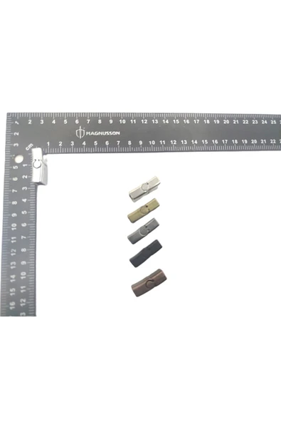 6x12 MM DERİ BİLEKLİK KİLİTİ MIKNATISLI KİLİT (10 ADET) - Resim 2