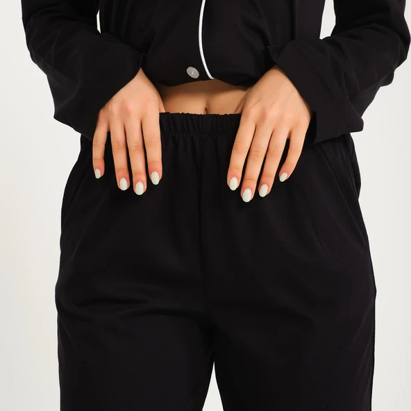 Kadın Gömlek Pantolon Pijama Takımı - 10