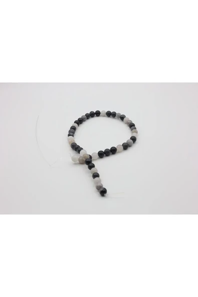 KUVARS DOĞAL TAŞ  BONCUK 8 MM - 3