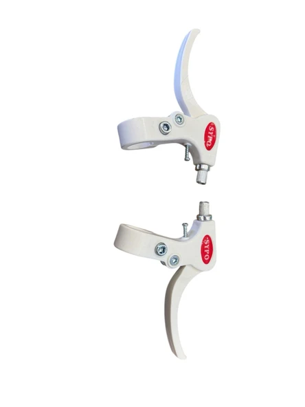 Bisiklet Fren Kolu- S-B47C Beyaz (Full plastik) Çocuk Bisikleti Beyaz Renk Sağ Sol Fren Kolu