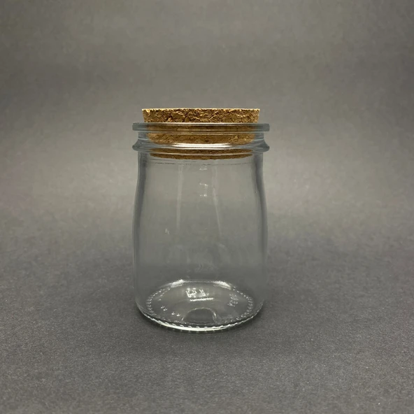 120 ml Cam Kavanoz Mantar Tıpalı - 120cc Yuvarlak Kavanoz, Mantar Tıpalı Cam Şişe x 6 Adet - Resim 3