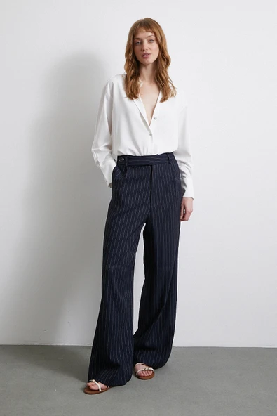 Klasik Saten Gömlek Ekru - Resim 4