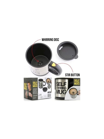 Self Stirring Mug Karıştırıcı Özellikli Mikser Kupa Bardak - 3