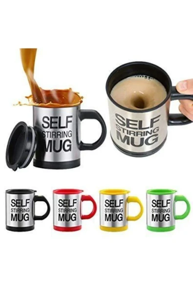 Self Stirring Mug Karıştırıcı Özellikli Mikser Kupa Bardak - 2