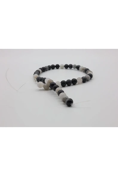 KUVARS DOĞAL TAŞ  BONCUK 8 MM - 4