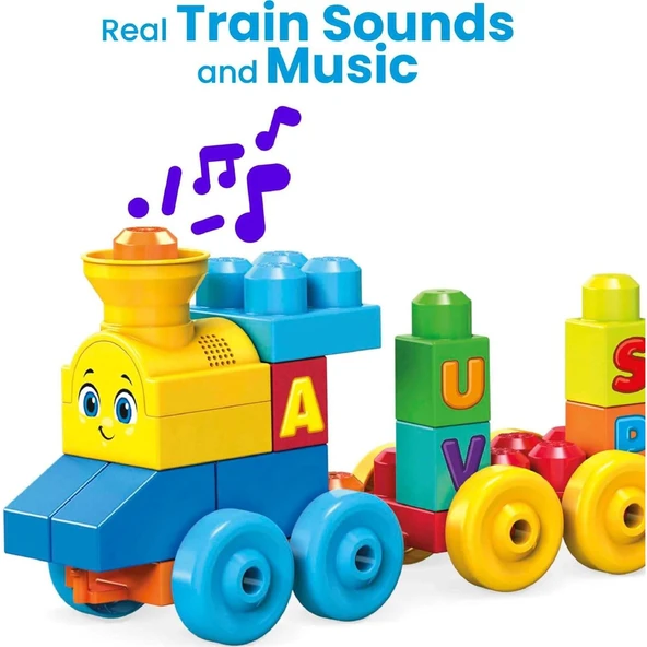 Fisher Price Mega Bloks Müzikli Alfabe Treni - Resim 2