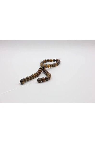 KAPLAN GÖZÜ DOĞAL TAŞ  BONCUK 8 MM - 2