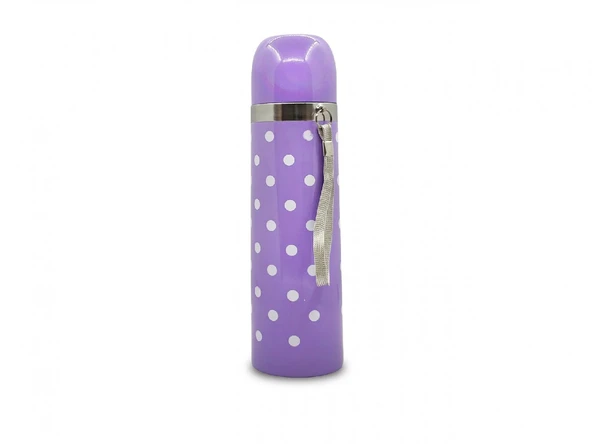 Sema Baby Puantiyeli Bebek Termosu 500 ml - Mor - 3