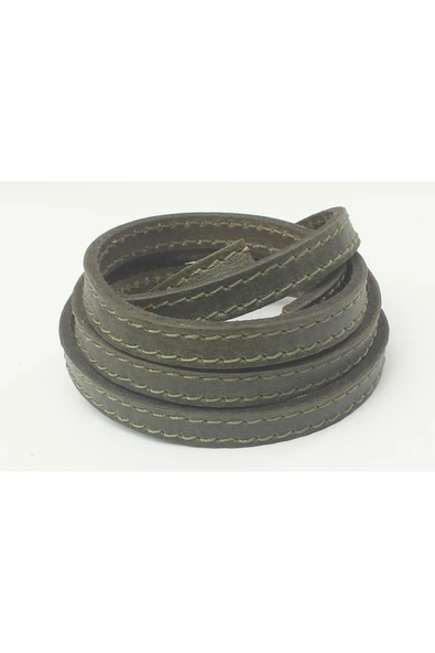 8-10 Mm Hakiki Yassı Deri Taba Renkli Kayış (2 METRE) - 3