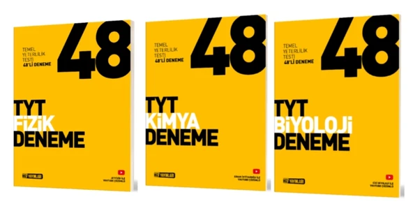 HIZ YAYINLARI TYT FİZİK - KİMYA - BİYOLOJİ 48'Lİ DENEME ürün görseli