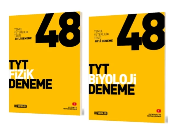 HIZ YAYINLARI TYT FİZİK - BİYOLOJİ 48'Lİ DENEME