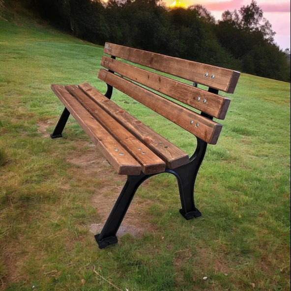 Alüminyum Döküm Bank, 145cm Sapan Bank - 2