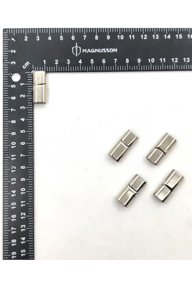 5x10 MM DERİ BİLEKLİK KİLİTİ OVAL MIKNATISLI KİLİT (25 ADET) - 5