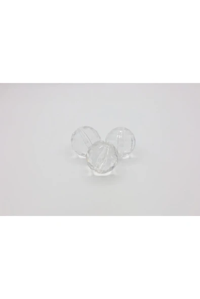 AKRİLİK KRİSTAL YUVARLAK BONCUK 10 MM - Resim 3