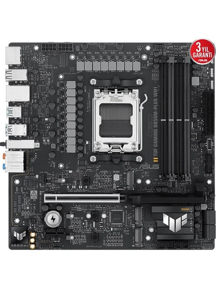 Asus Tuf Gaming B850M-PLUS Wi-Fi AMD AM5 DDR5 Micro ATX Anakart - 3