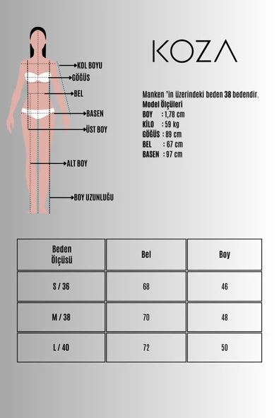 Kadın Yüksek Bel Pileli Etek 6316-25 - 9
