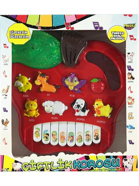 Prestij Fab.Pr-23  Kutulu Hayvanlı Pilli Elmalı Piy - Resim 2