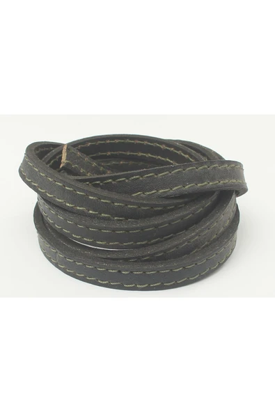 8-10 Mm Hakiki Yassı Deri Taba Renkli Kayış (2 METRE) - 2