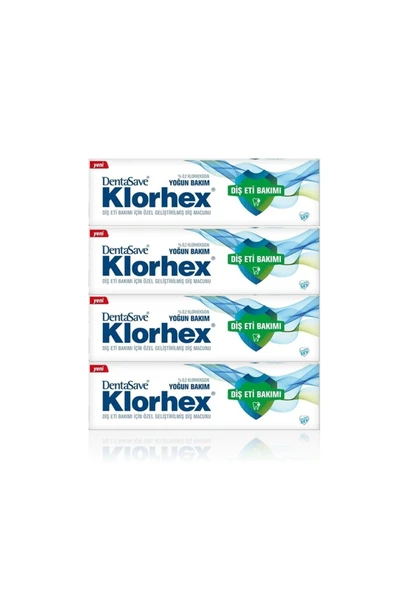 Klorhex Yoğun Bakım Diş Macunu 75 ml X 4 Adet