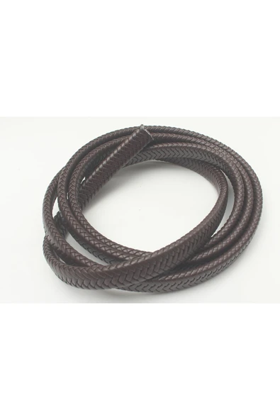 3x10 - 4x10 MM YASSI ÖRGÜLÜ SUNİ DERİ KORDON (5 METRE) - Resim 4