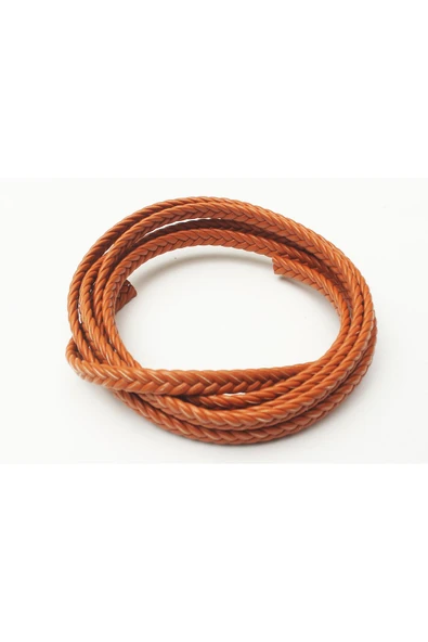 3x10-4x10 MM YASSI ÖRGÜLÜ SUNİ DERİ KORDON (5 METRE) - 4