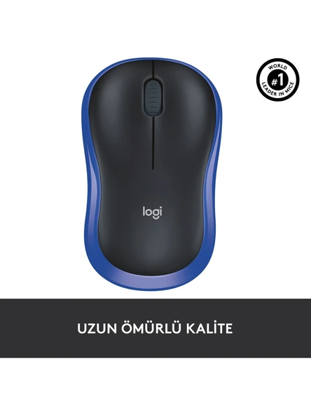 Logitech M185 USB Alıcılı Kompakt Kablosuz Mouse - 4