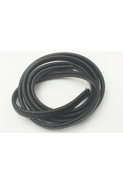 3x10 - 4x10 MM YASSI ÖRGÜLÜ SUNİ DERİ KORDON (5 METRE) - Resim 3