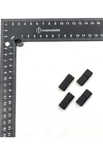 6x12 MM DERİ BİLEKLİK KİLİTİ OVAL MIKNATISLI KİLİT ( 40 ADET) - Resim 3