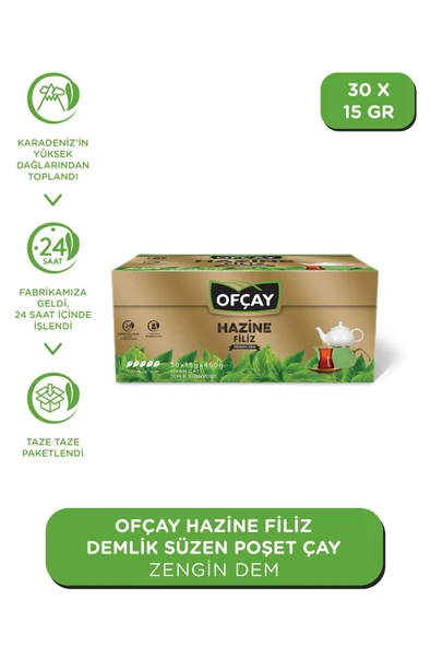 Ofçay Hazine Zengindem Demlik Poşet Çay 30 x 15 gr