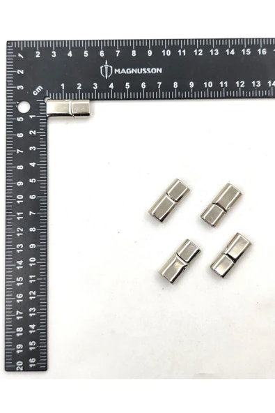 5x10 MM DERİ BİLEKLİK KİLİTİ OVAL MIKNATISLI KİLİT (25 ADET) - 6