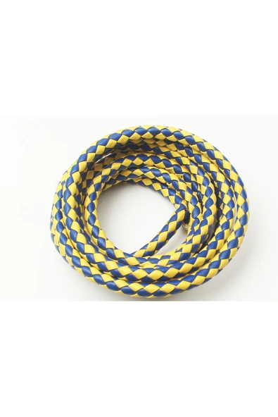 3-5 MM YUVARLAK ÖRGÜLÜ SUNİ DERİ KORDON (5 METRE) - Resim 4