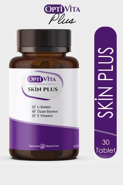 Optivita Skin Plus 30 Tablet Cilt Tırnak Saç Sağlığı Multivitamin Üzüm Çekirdeği, L-Sistein, Biotin, Çinko