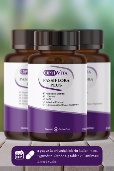 Optivita Passiflora Plus 30 Tablet (PASİFLORA EKSTRESİ, 5-HTP, L-TEANİN, VALERİAN ROOT, CHAMOMİLE EXTRACT) - 2